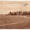 <p>Fort Slocum&#39;s Drill and Athletic Field, shown here in a postcard probably published ca. 1917, was built in about 1914 to provide a place for drill training and athletic contests. View to south.</p>